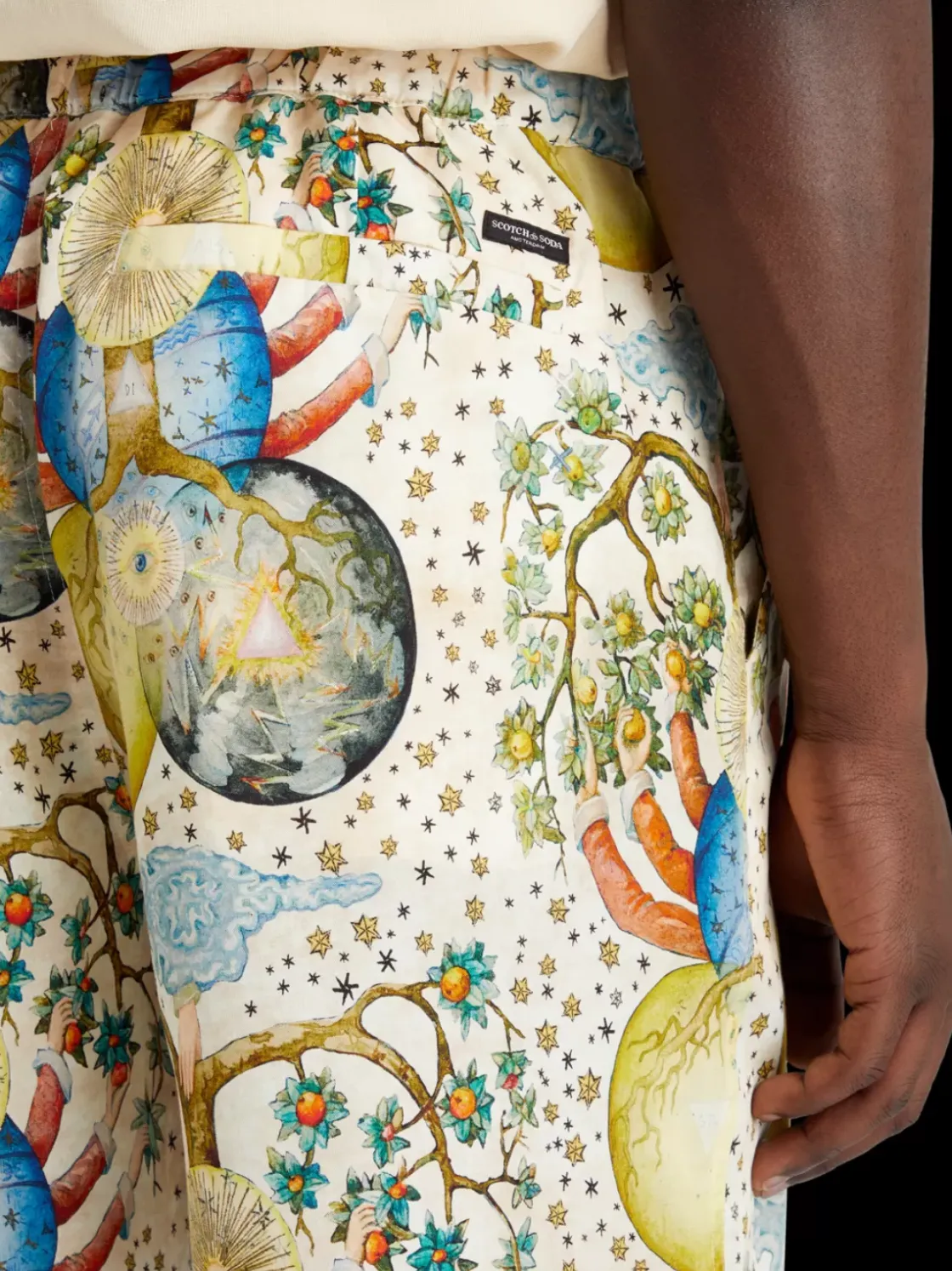 FAVE - PRINTED EMBASSY OF THE FREE MIND BERMUDA SHORT-Scotch & Soda Fashion