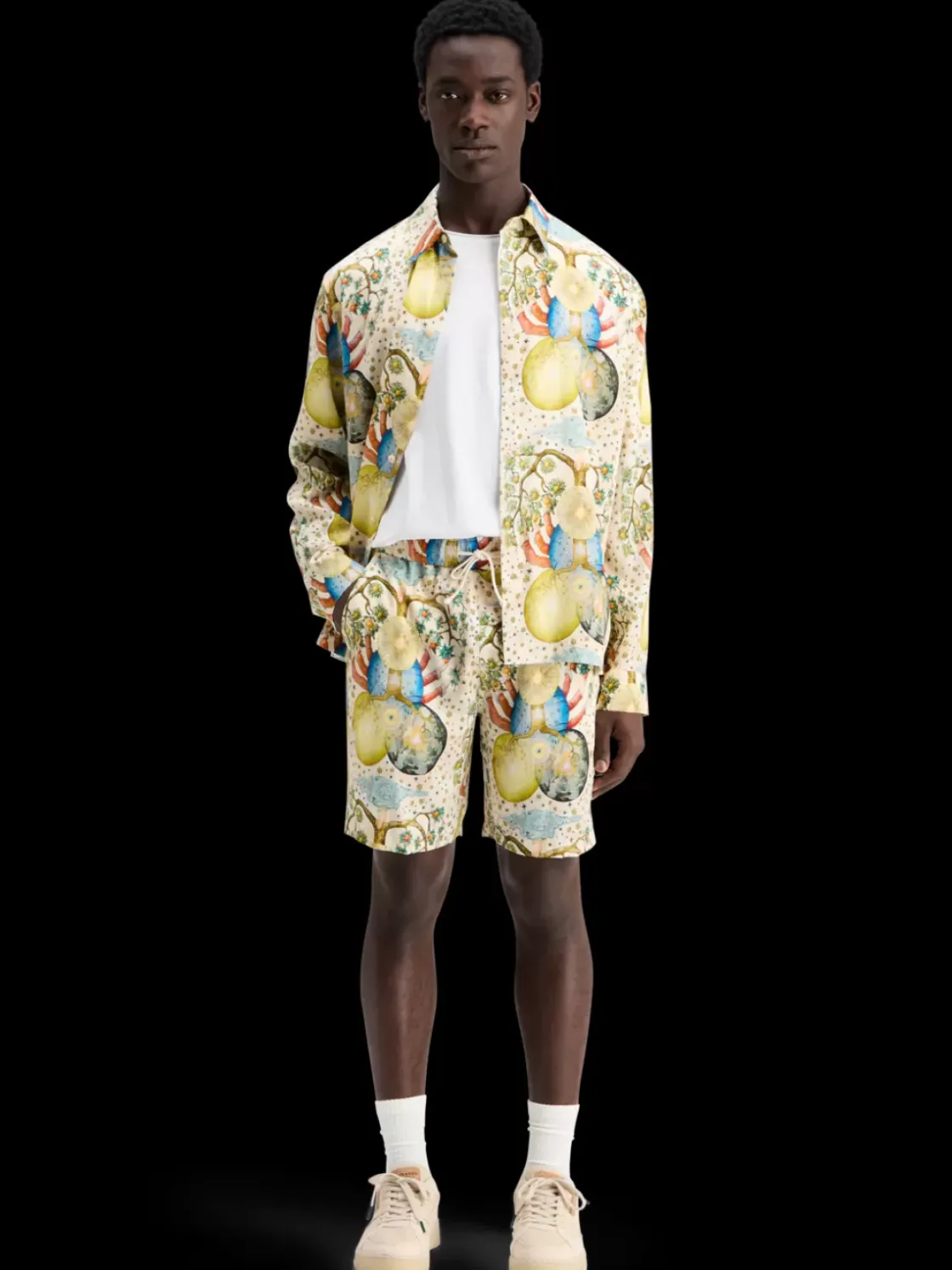 FAVE - PRINTED EMBASSY OF THE FREE MIND BERMUDA SHORT-Scotch & Soda Fashion