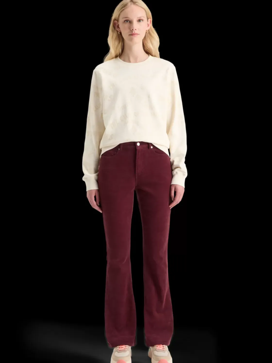 FLOCK AOP REGULAR FIT SWEATSHIRT-Scotch & Soda New