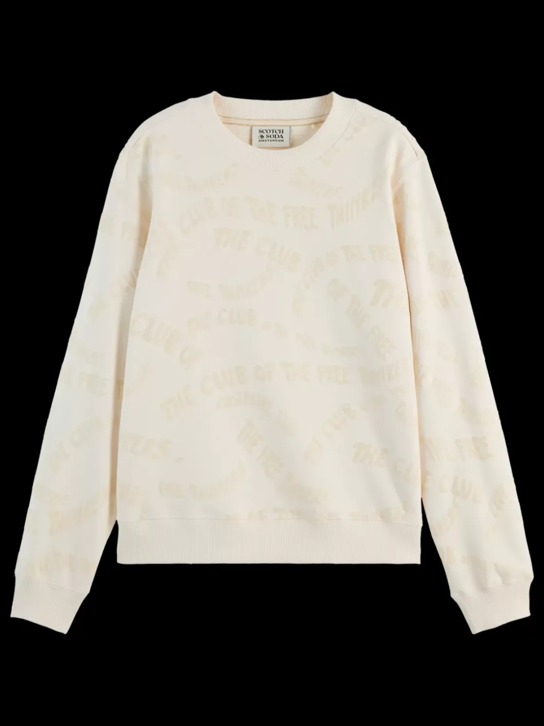 FLOCK AOP REGULAR FIT SWEATSHIRT-Scotch & Soda New