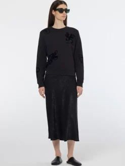 Flock print artwork regular sweatshirt-Scotch & Soda Online