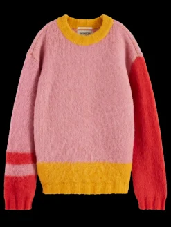 FLUFFY COLOUR BLOCK PULLOVER-Scotch & Soda Discount