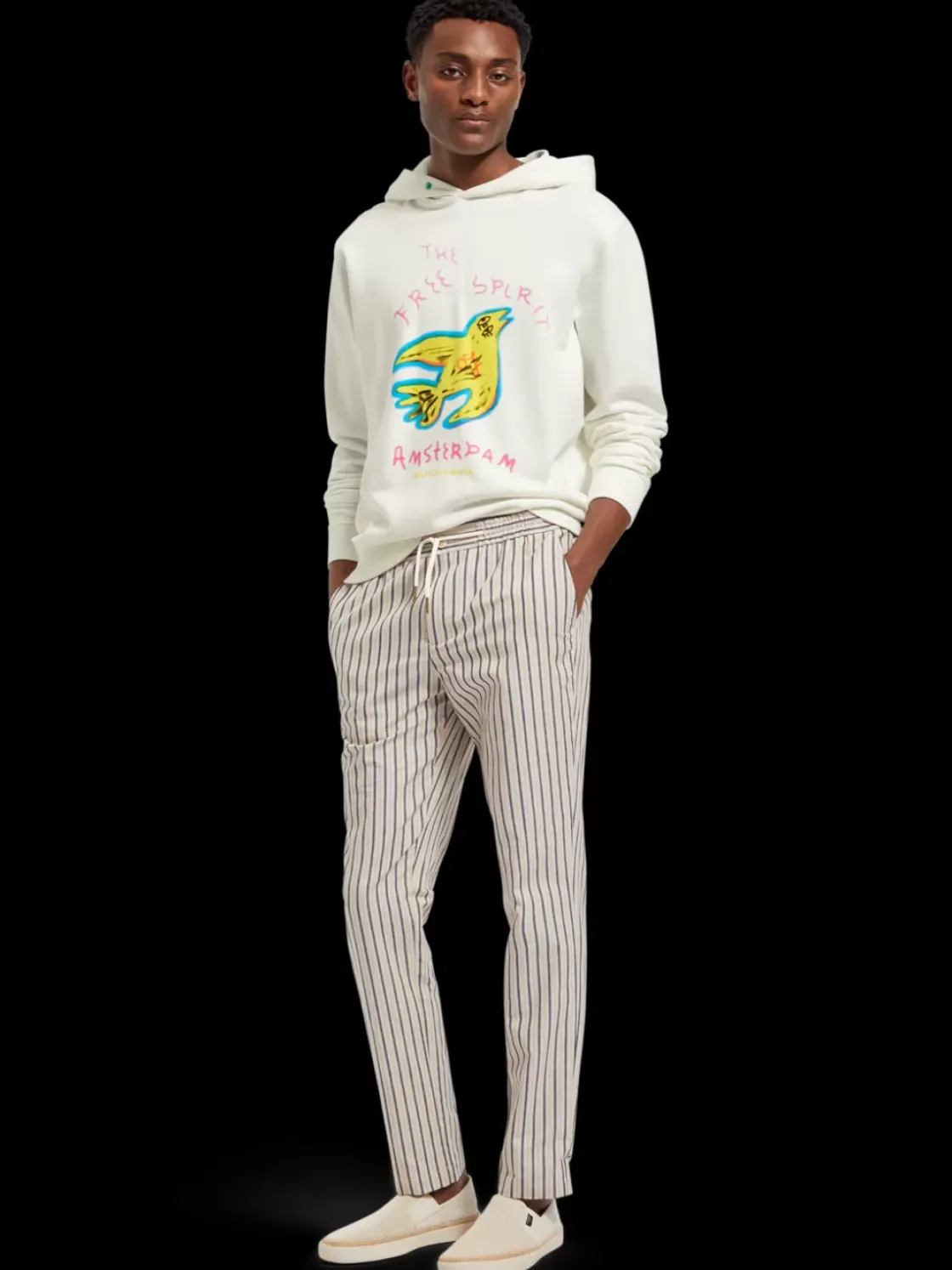 Free spirit artwork hoodie-Scotch & Soda New