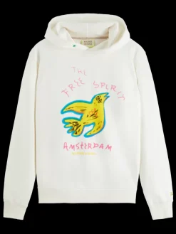 Free spirit artwork hoodie-Scotch & Soda New