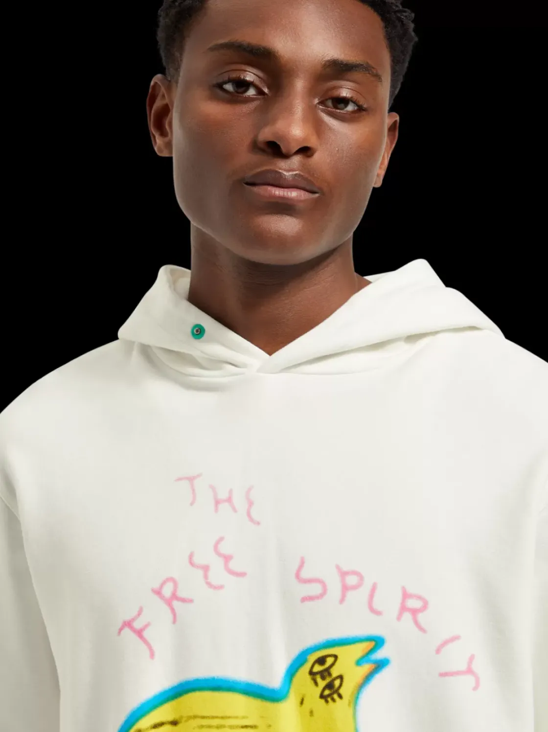 Free spirit artwork hoodie-Scotch & Soda New