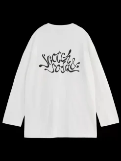 FRONT BACK ARTWORK OVERSIZED LONG SLEEVE T-SHIRT-Scotch & Soda Sale