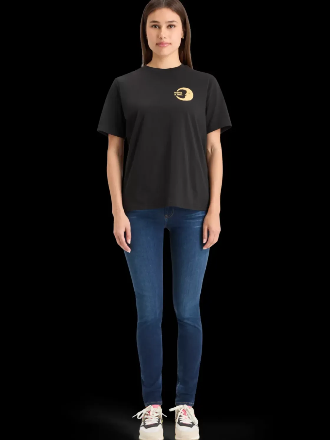 FRONT BACK FESTIVE ARTWORK RELAXED FIT T-SHIRT-Scotch & Soda Outlet