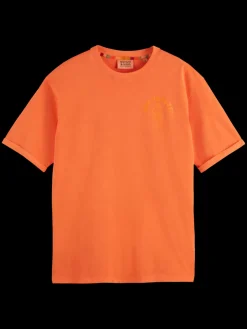 Garment dye artwork t-shirt-Scotch & Soda New