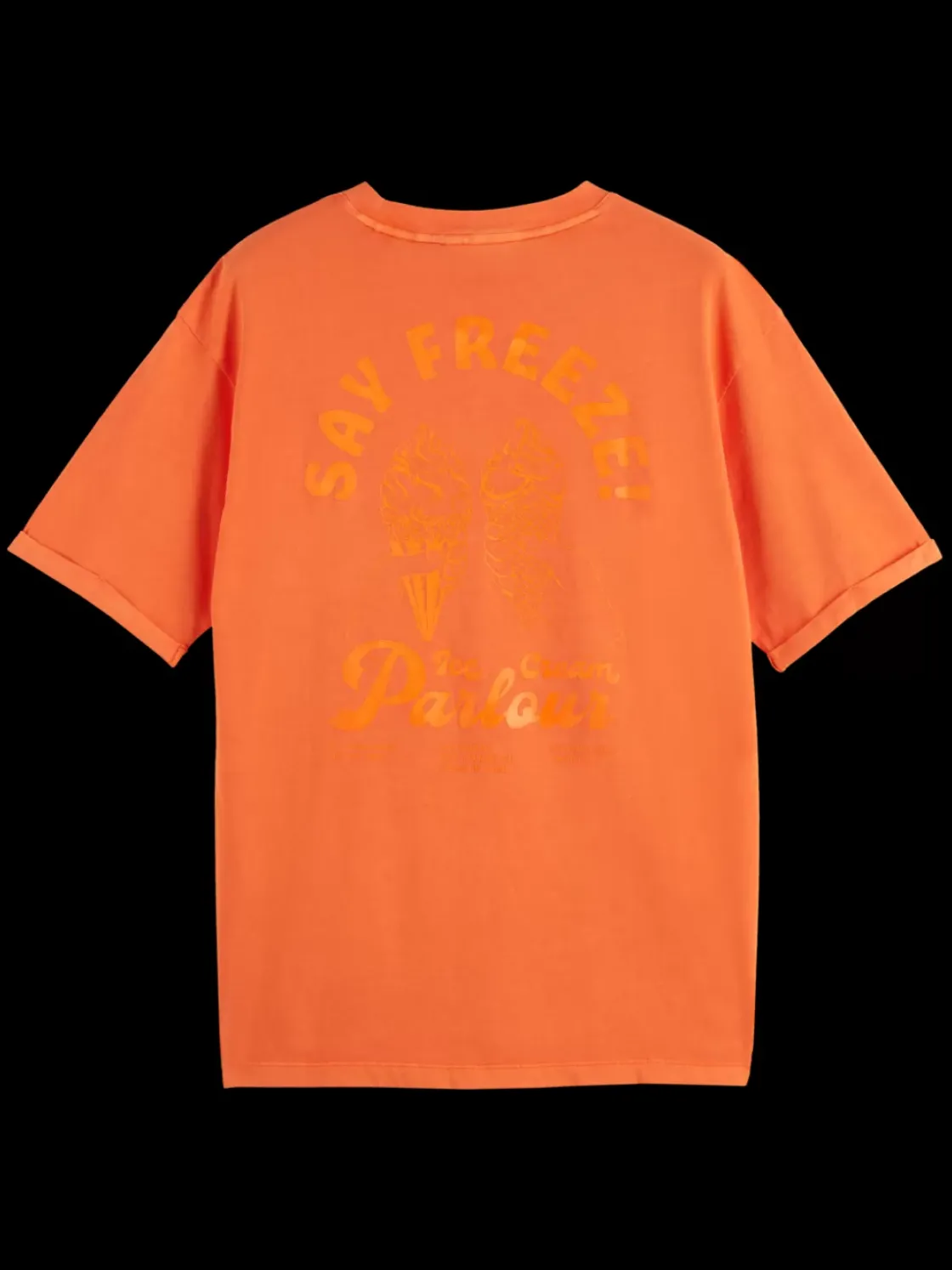 Garment dye artwork t-shirt-Scotch & Soda New