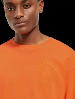 Garment dye artwork t-shirt-Scotch & Soda New