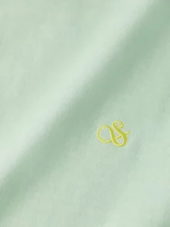 Garment dye logo crew t-shirt-Scotch & Soda Online