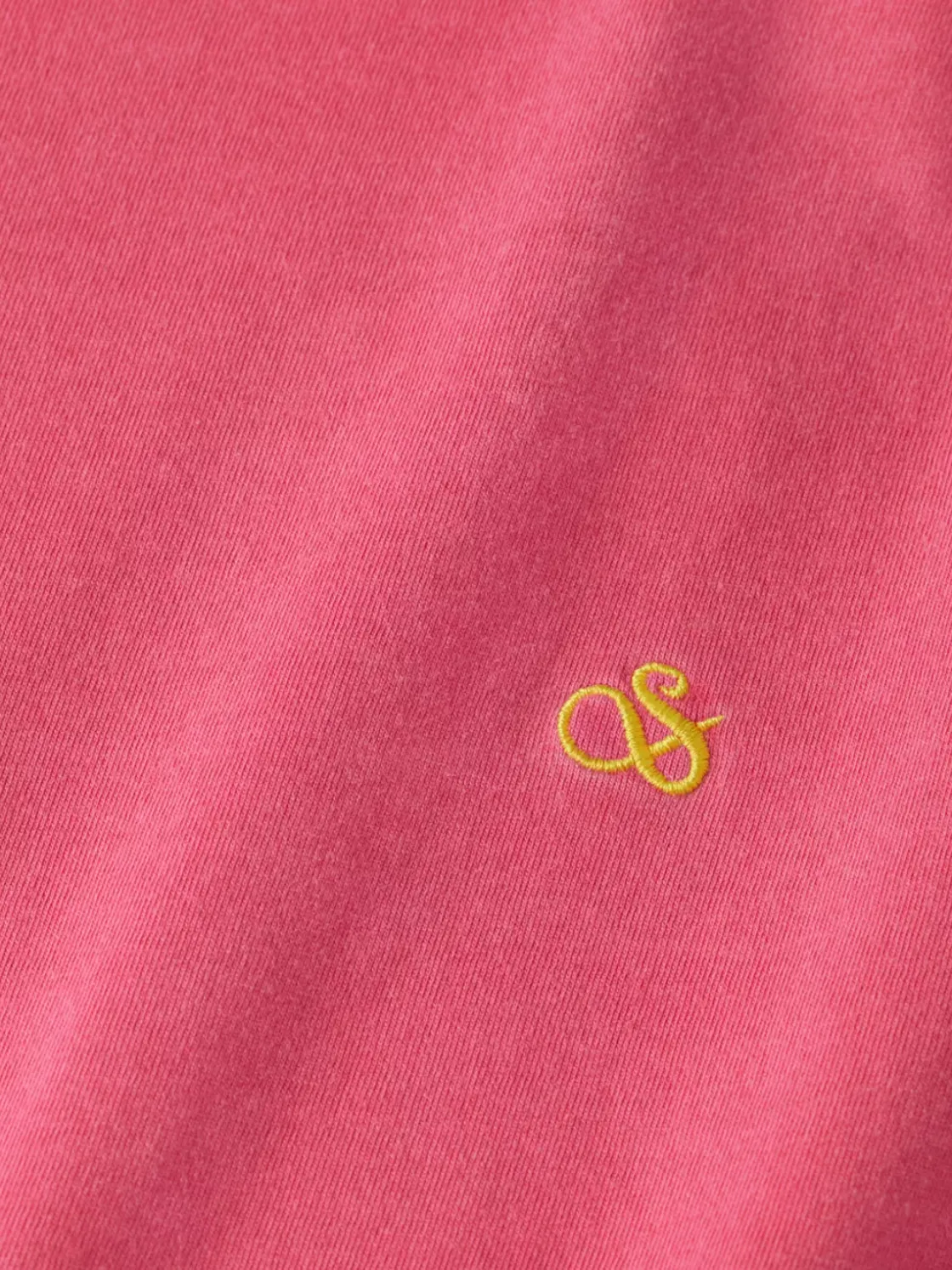 Garment dye logo crew t-shirt-Scotch & Soda Online