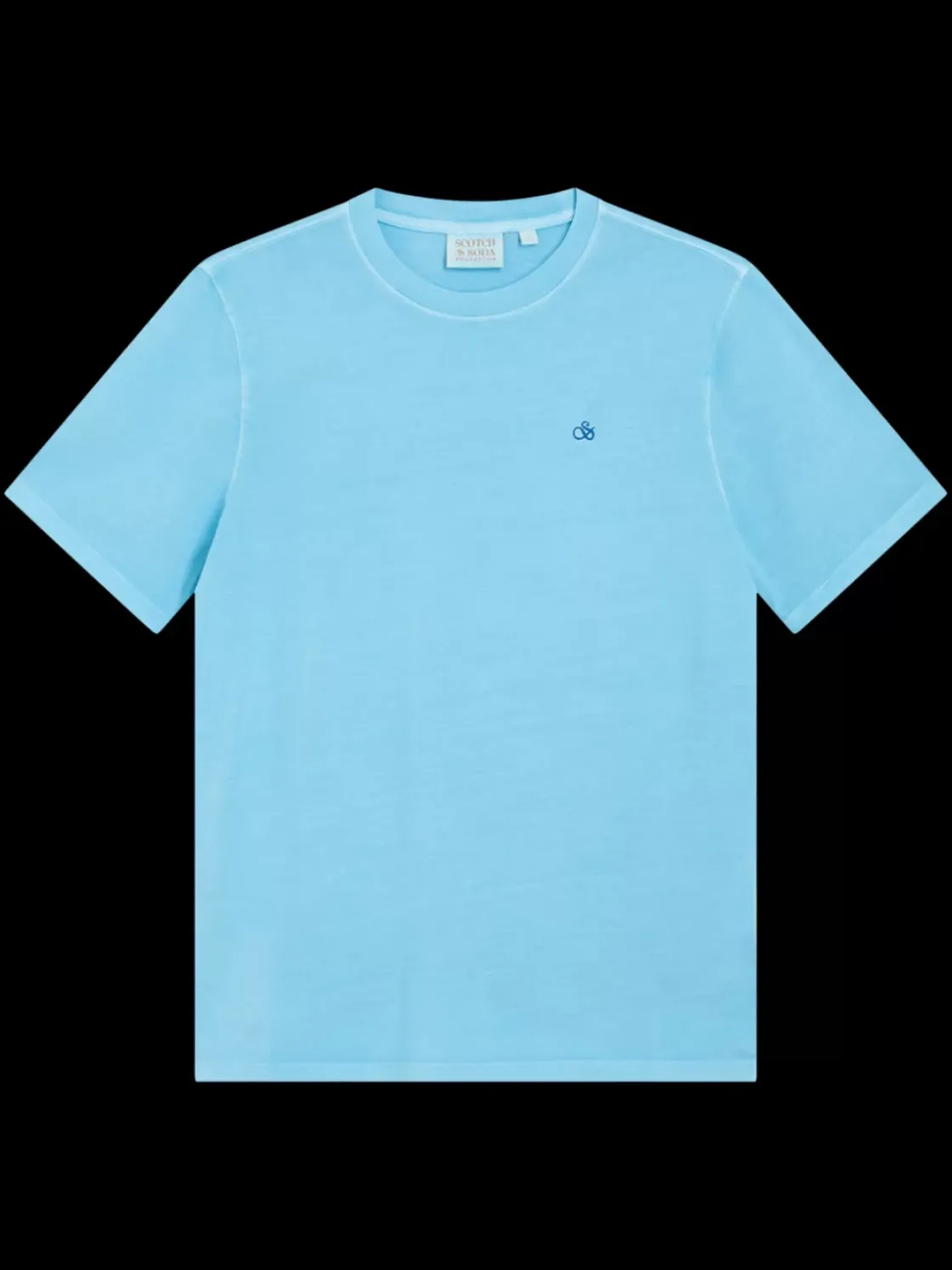 Garment dye logo crew t-shirt-Scotch & Soda Online