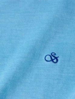Garment dye logo crew t-shirt-Scotch & Soda Online