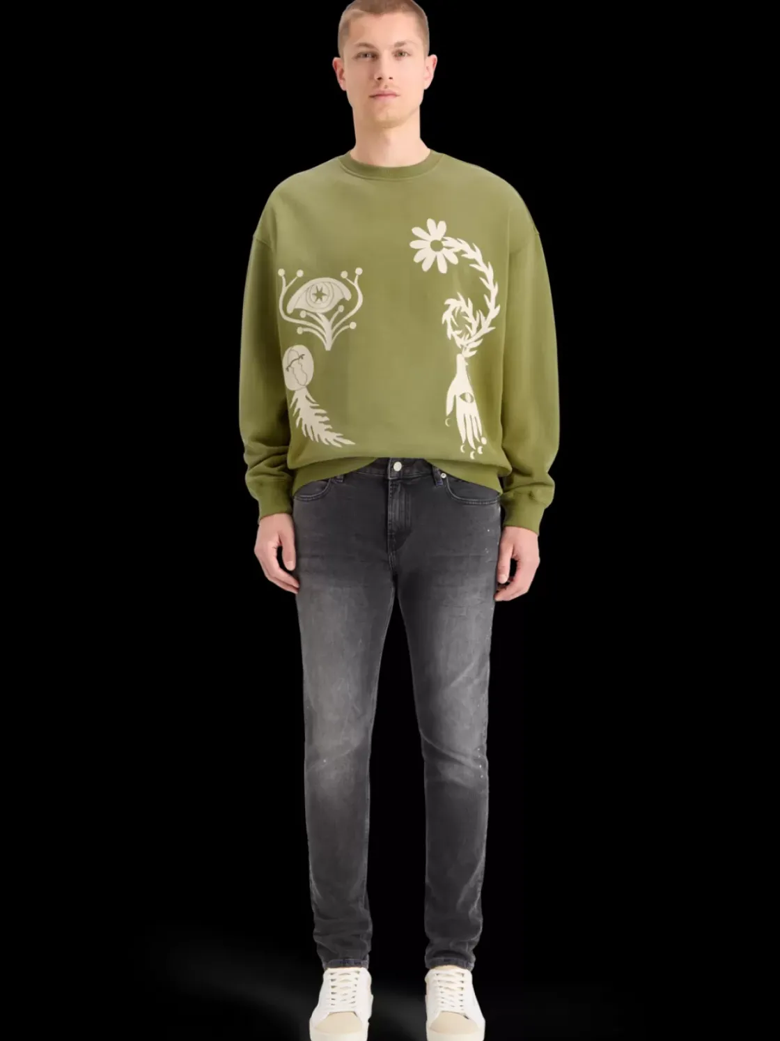 GARMENT DYED ARTWORK SWEATSHIRT-Scotch & Soda Discount