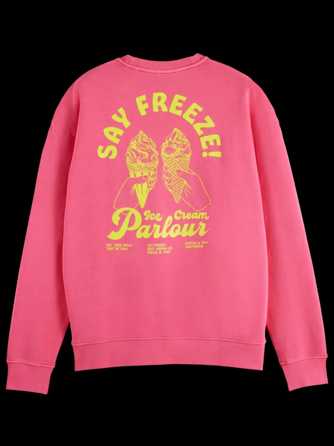 Garment-dyed artwork sweatshirt-Scotch & Soda Online