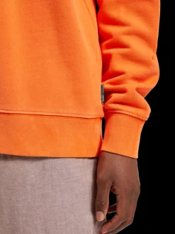 Garment-dyed artwork sweatshirt-Scotch & Soda Online