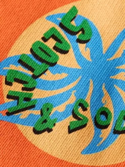 Garment-dyed artwork sweatshirt-Scotch & Soda Online