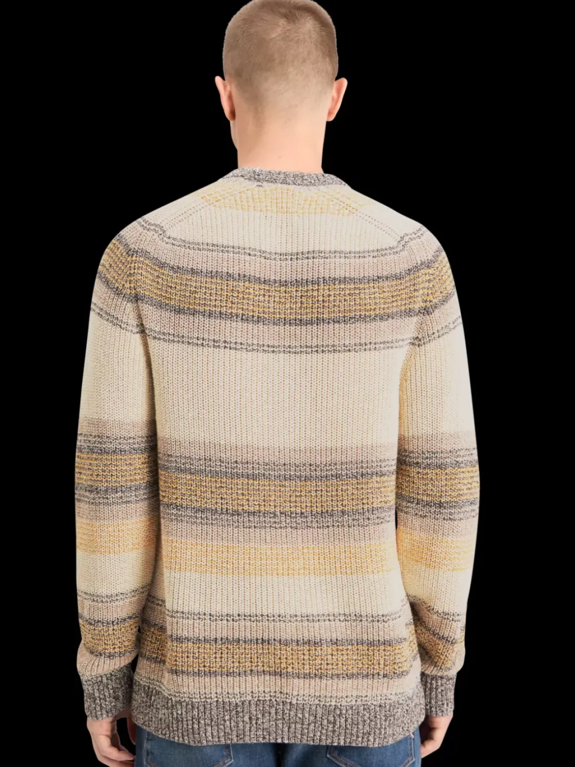 GRADIENT COTTON STRIPES SWEATER-Scotch & Soda Best