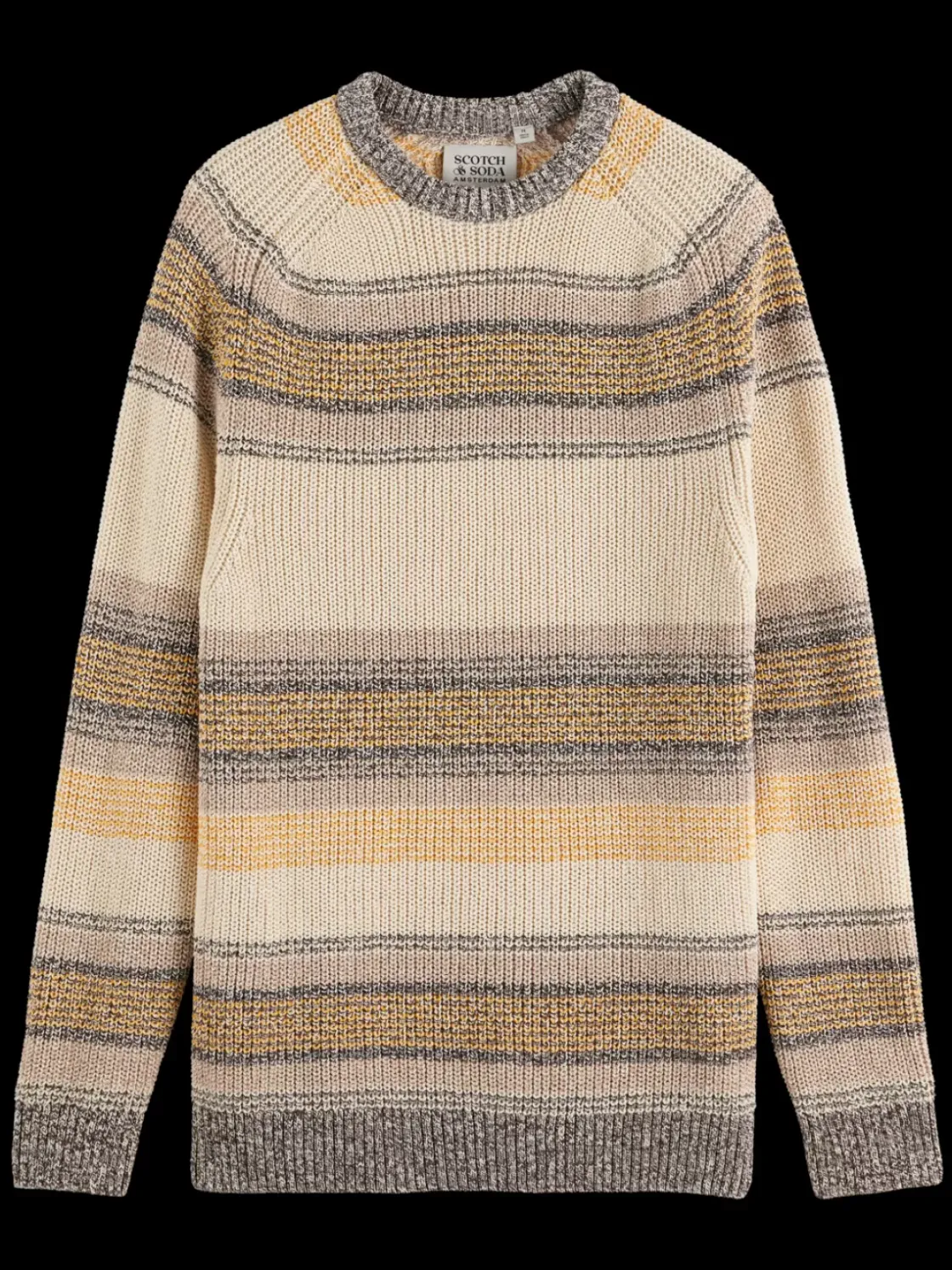 GRADIENT COTTON STRIPES SWEATER-Scotch & Soda Best