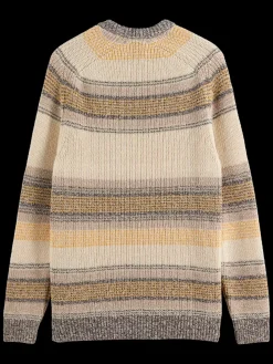 GRADIENT COTTON STRIPES SWEATER-Scotch & Soda Best