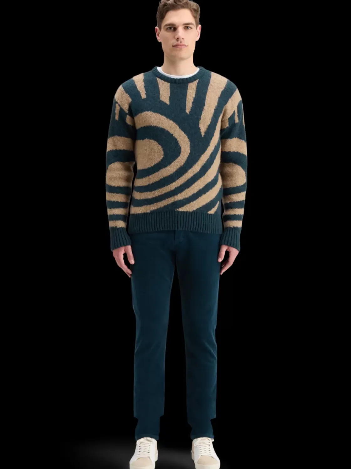 HAIRY BIG WAVES DROPPED SHOULDER SWEATER-Scotch & Soda Fashion