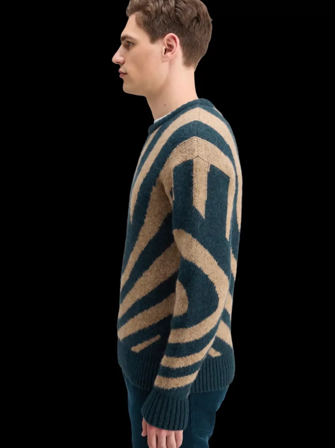 HAIRY BIG WAVES DROPPED SHOULDER SWEATER-Scotch & Soda Fashion