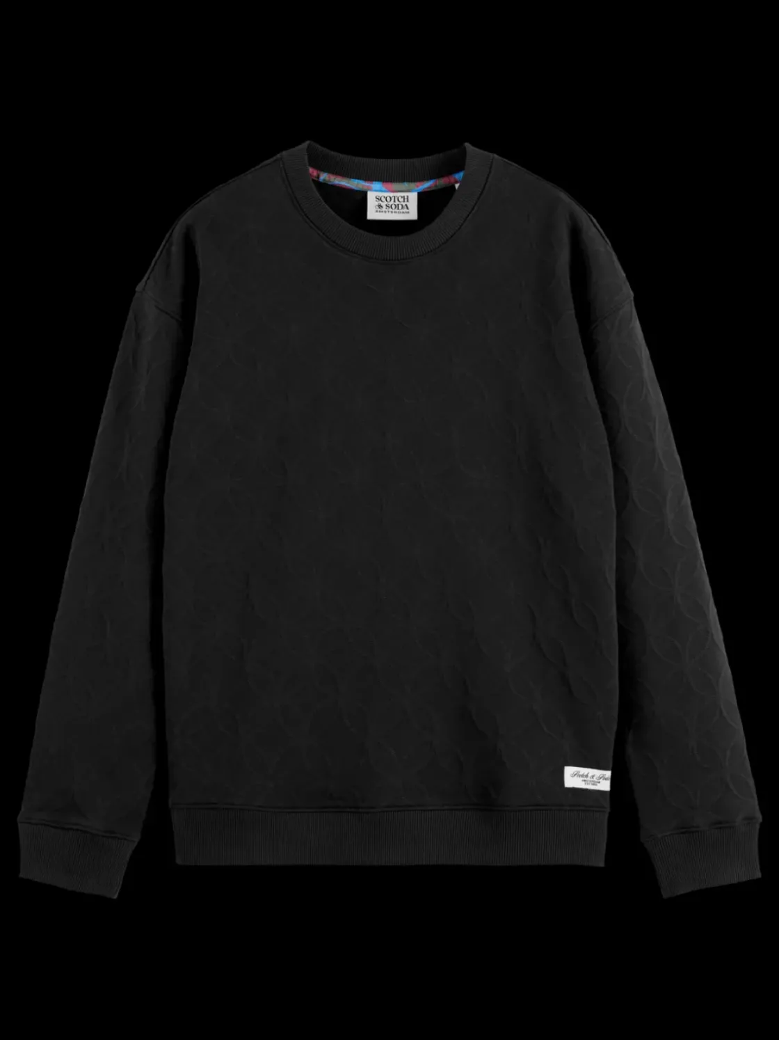 Jacquard regular fit sweatshirt-Scotch & Soda Outlet