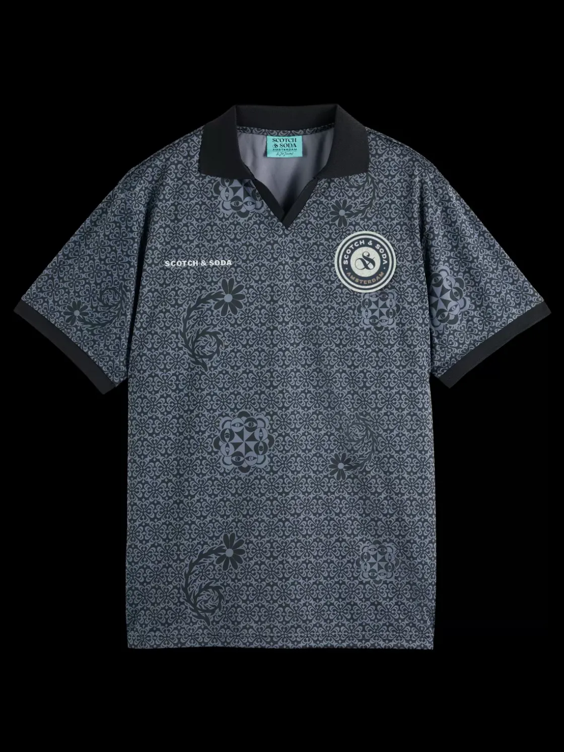 JOE JONAS X SCOTCH SODA ALL OVER PRINT FOOTBALL JERSEY-Scotch & Soda Clearance