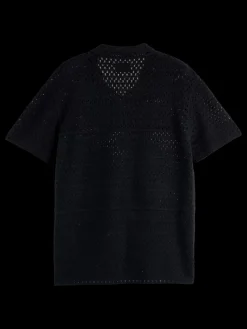 JOE JONAS X SCOTCH SODA CROCHET POLO SHORT SLEEVE-Scotch & Soda New