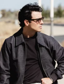 JOE JONAS X SCOTCH SODA SUEDE TUXEDO BLOUSON-Scotch & Soda Outlet