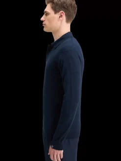 KNITTED POLO LONG SLEEVE-Scotch & Soda Clearance