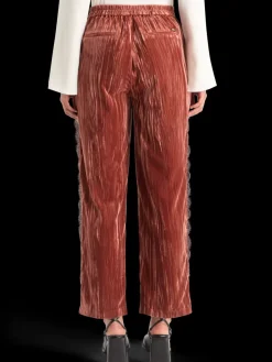 LACE TRIMMED VELVET PANT-Scotch & Soda Best