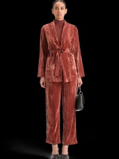 LACE TRIMMED VELVET PANT-Scotch & Soda Best