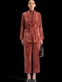 LACE TRIMMED VELVET PYJAMA BLAZER-Scotch & Soda Sale