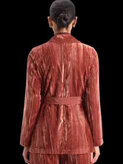 LACE TRIMMED VELVET PYJAMA BLAZER-Scotch & Soda Sale