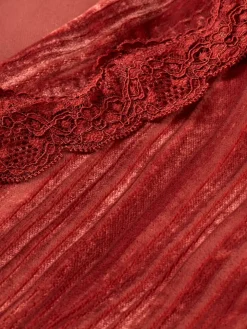 LACE TRIMMED VELVET PYJAMA BLAZER-Scotch & Soda Sale