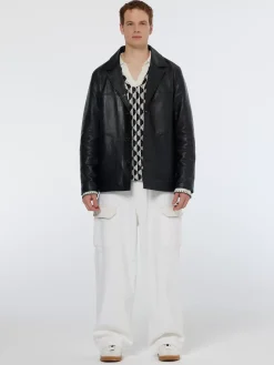 Leather blazer jacket-Scotch & Soda Hot