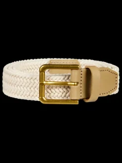 Leather trimmed canvas cord belt-Scotch & Soda Discount