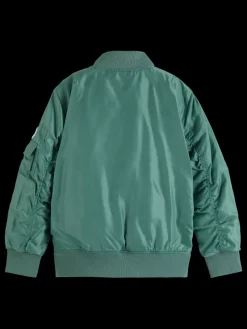 LIGHT WEIGHT PADDED OVERSIZED BOMBER JACKET-Scotch & Soda Online