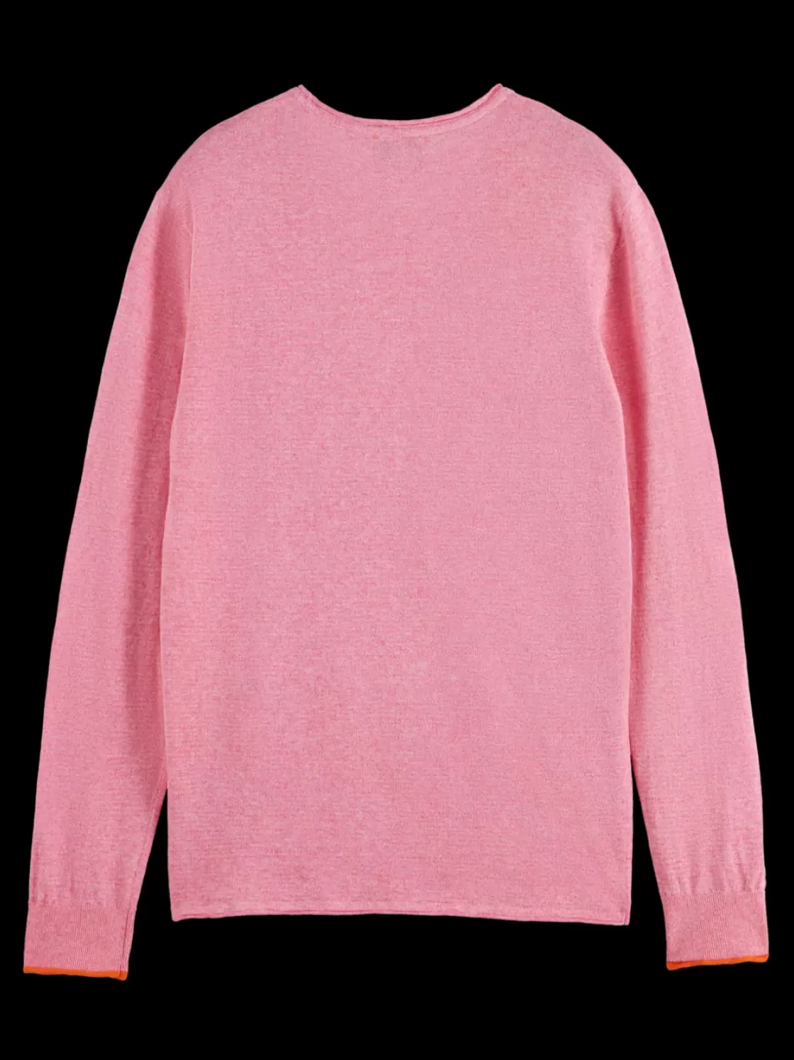 Linen cotton blend crew neck-Scotch & Soda Outlet