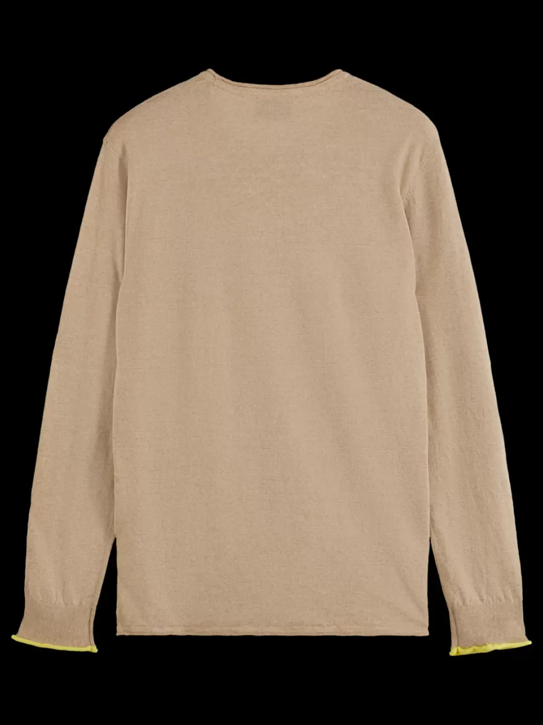 Linen cotton blend crew neck-Scotch & Soda Outlet