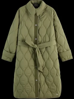 LONG QUILTED COAT-Scotch & Soda Online