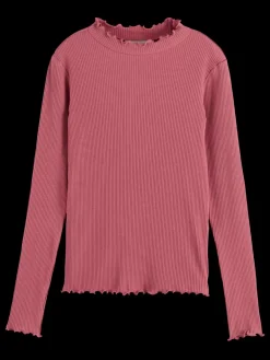 LONG-SLEEVED RIBBED T-SHIRT-Scotch & Soda Outlet