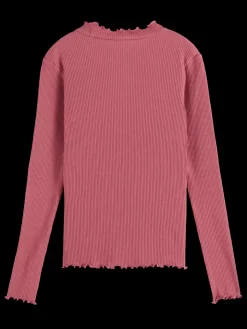 LONG-SLEEVED RIBBED T-SHIRT-Scotch & Soda Outlet