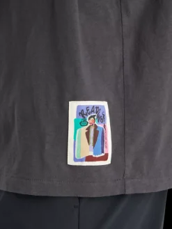 Loose fit irregular dyed artwork t-shirt-Scotch & Soda Discount