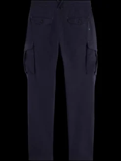 LOOSE TAPERED PLEATED COTTON/TENCEL CARGO-Scotch & Soda Hot