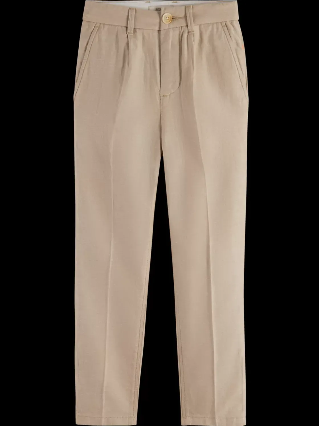 Loose-tapered-fit - cotton linen twill jogger-Scotch & Soda Sale