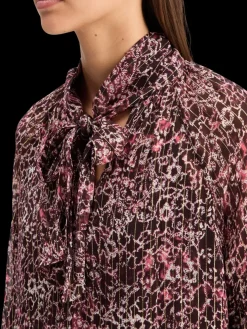 LUREX TOP WITH BOW NECK-Scotch & Soda Fashion