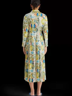 MAXI PLEATED DRESS EMBASSY OF THE FREE MIND PRINT-Scotch & Soda New